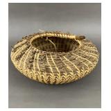 Vintage Handwoven Basket 11'