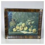 Signed Giuseppe Falchetti life with fruits flowers