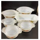 Fire King Casserole Dishes Set