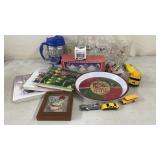 Misc Lot - Glassware, Books, Toy cars etc