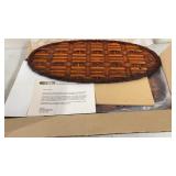 5 New Woven Wicker Fan Blades 21 x 9.5