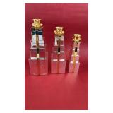 3 Mirrored Gift Candle Holders