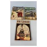 3 -1950s Railroad Magazines
