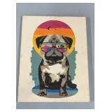 14 x 18 Abstract Dog on Canvas art