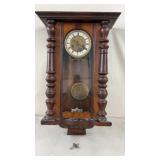 Antique Wall Clock with Key 26 x 14