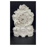 Vintage Ceramic Mantle Clock 17 x 13