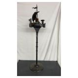 Pirate Ship Metal Candle Stand 36'