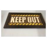 Keep Out Mirror Sign 18 x 9.5