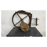 Antique Punching Bag and Wall Wount
