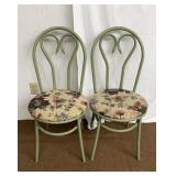 2 Vintage Metal Chairs