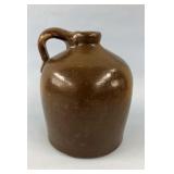 Antique Crock Whiskey Jug 8'