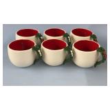6 Vintage Christmas mugs