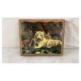 Tiger Clock 11 x 9