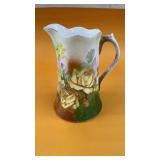 Vintage Hand Painted Porcelain Pitcher