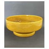 Vintage Haeger Speckled Yellow Pottery Planter 9'