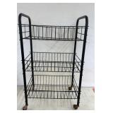 Rolling 2 Basket Cart 25 x 15 x 10