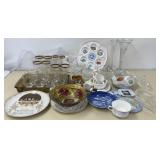 Charger, MC glassware, stretch vases, goofus etc