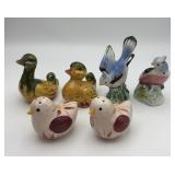 3 pairs vintage birds S&P sets Japan