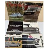 Six 1960s car brochures catalogs
