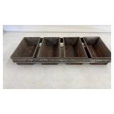 Vintage EKCO 4 Loaf Bread Pan 20 x 8