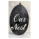32' Our Nest Wood Sign