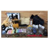 Farberware butcher set, Xbox, camera etc