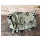 Old military backpack