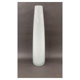 16' Ribbed Art Glass Cylinder Vase