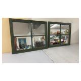 2 Window Style Mirros 22.5 x 18.5