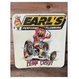 Earls plumbing plumb crazy metal sign