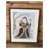 Signed Margaret Cobame saint Nicholas print