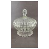 Jeanette Glass Lidded Candy Dish 6.5'