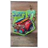 14' surfï¿½s up bikini inspector metal sign