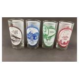 4 NOS St Louis Glasses 5.5'