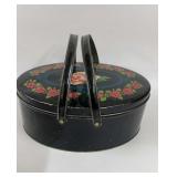 Vintage Tin -Roses 11 x 8 x 4.5