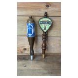 Pabst blue ribbon & Heineken beer taps