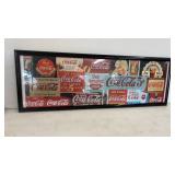 Framed Coca Cola Puzzle 37 x 13