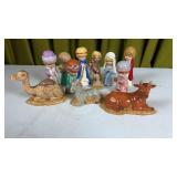 Mid Century Ceramic Nativity Set
