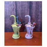 4' MC ceramic umbrella drink stirrer holders