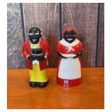 F&F celluloid mammy & pappy S&P set