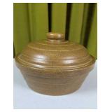 Monmouth Pottery Stoneware Lidded Pot 9.5'