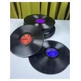 Stack of Vintage Victrola Records