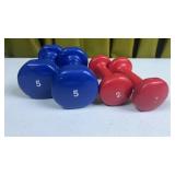 Dumbbells 2 & 5 Pound