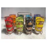 RARE Whatï¿½s your pleasure barware set! 8 Tumblers