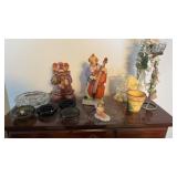 Top off dresser  ashtrays clowns and more