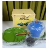 NOS Vintage Fondue Set