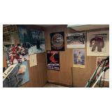 Walls of vintage posters