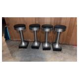4 MC chrome base barstools 26 inch