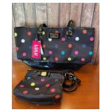 NEW Lulu Guinness polkadot handbag & purse