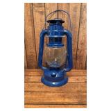 Blue metal lantern 11'